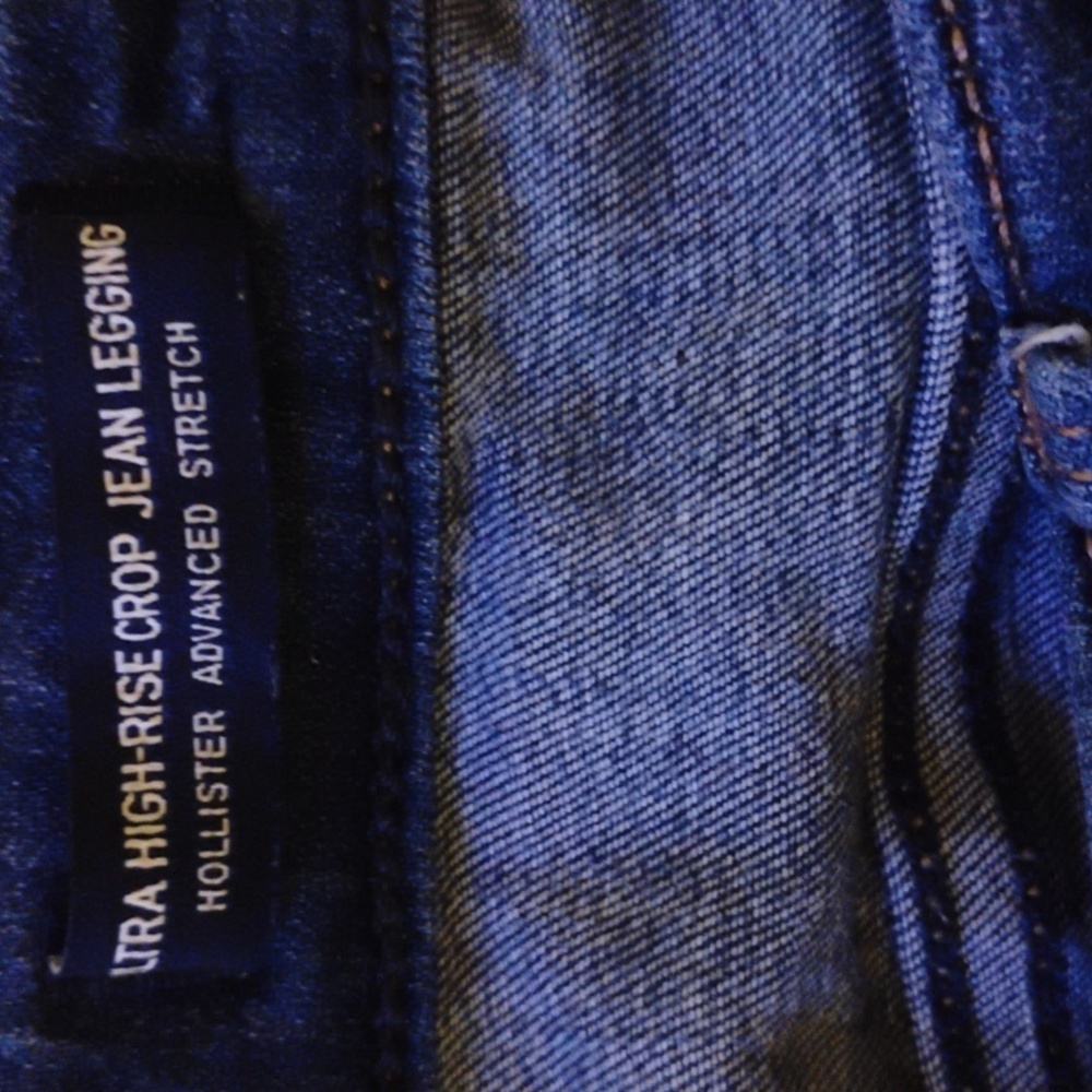 Hollister plus size ultra highrise crop jean leggings,Advanced stretch. Size 17 - Picture 8 of 10
